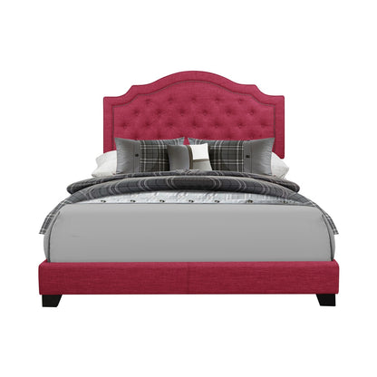 Full Bed W/Pink Fabric