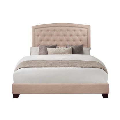 Full Bed W/Beige Fabric