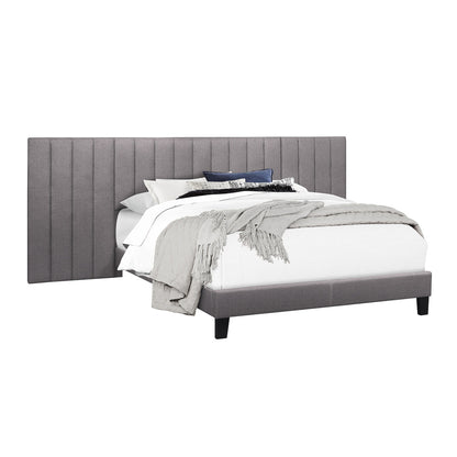 Queen Wall Bed With 2 Panels, Gray