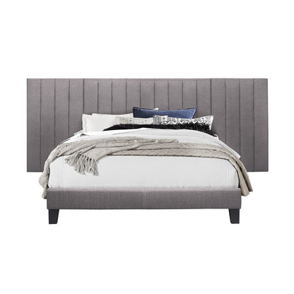 Queen Wall Bed With 2 Panels, Gray