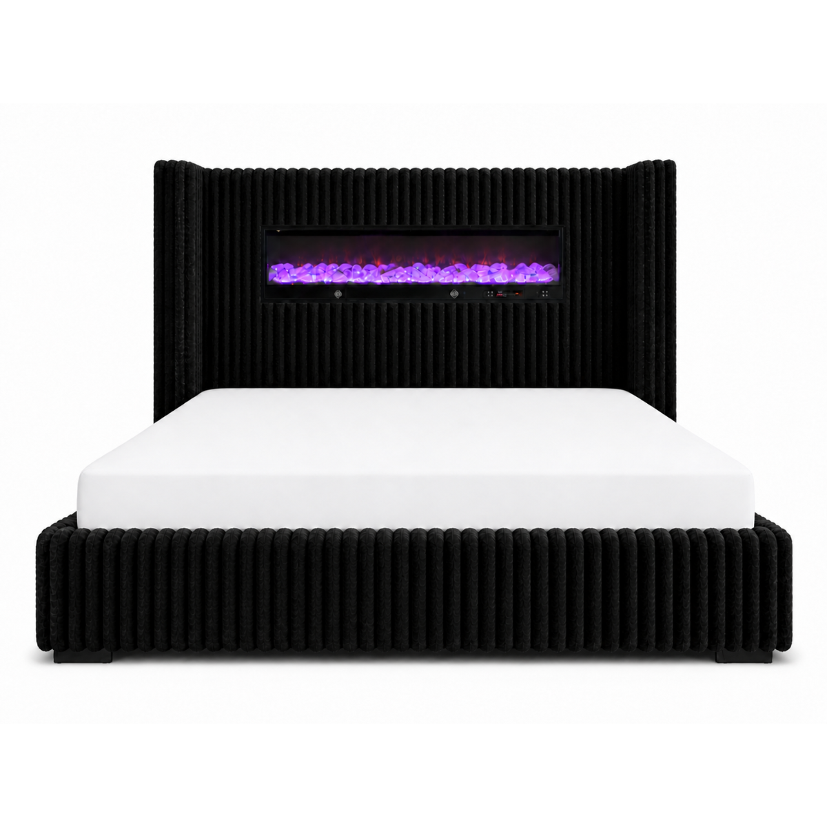 Taryn Bedroom King Bed w/ Bluetooth fireplace