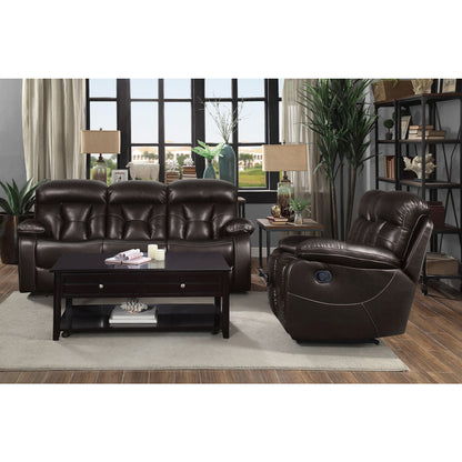 Power Double Reclining Love Seat With Center Console