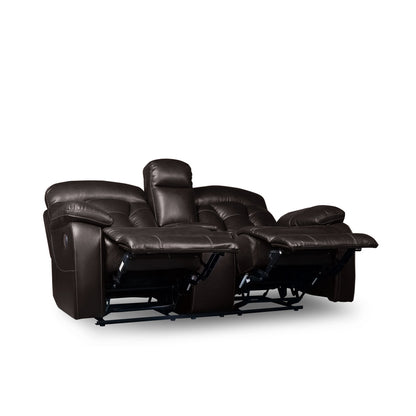 Power Double Reclining Love Seat With Center Console