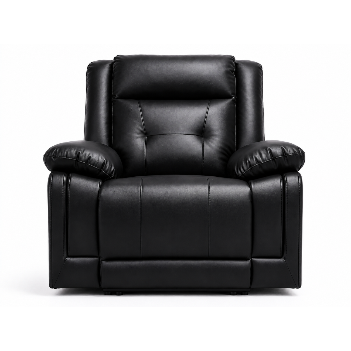 Dooly Manual Recliner Chair, Black Pu