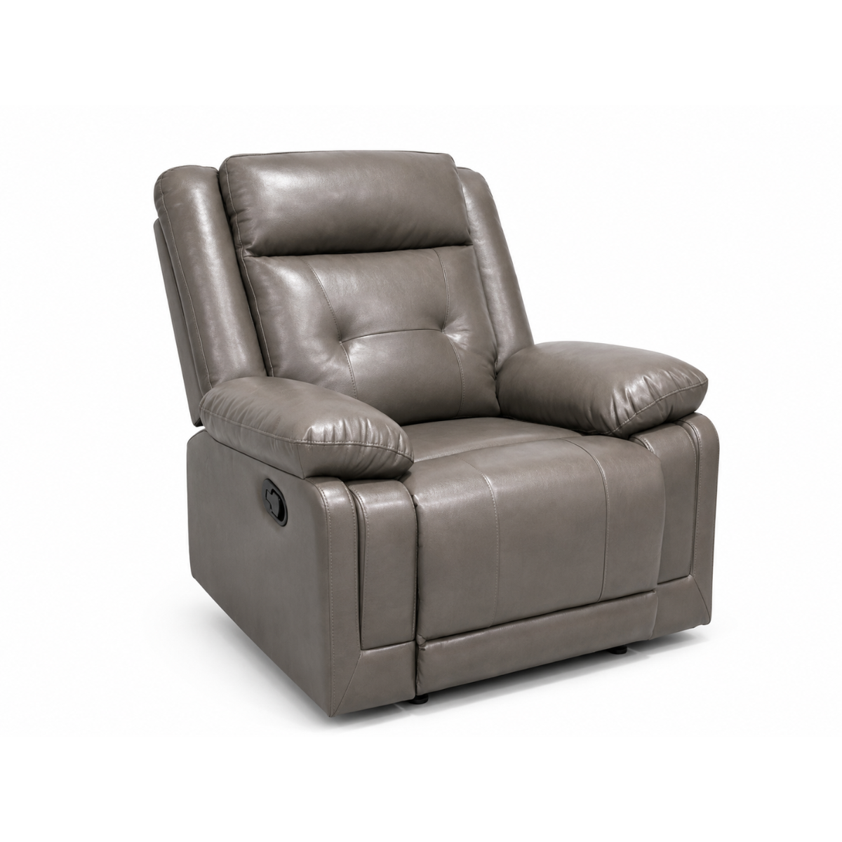 Dooly Manual Recliner Chair, Dark Gray Pu