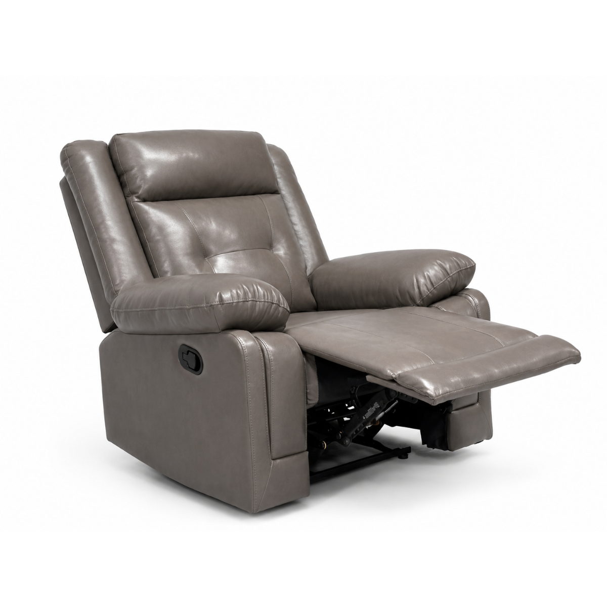 Dooly Manual Recliner Chair, Dark Gray Pu