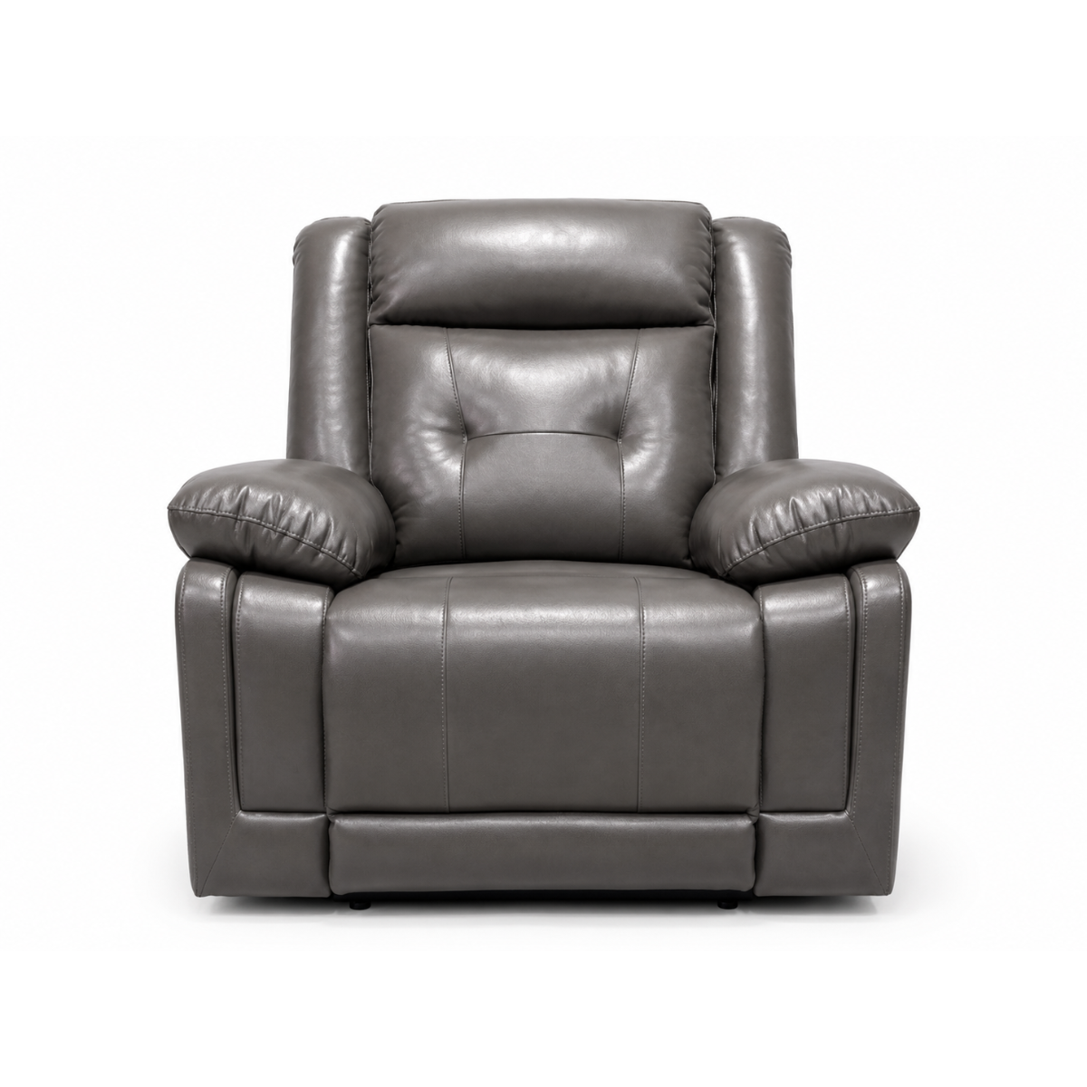 Dooly Manual Recliner Chair, Dark Gray Pu