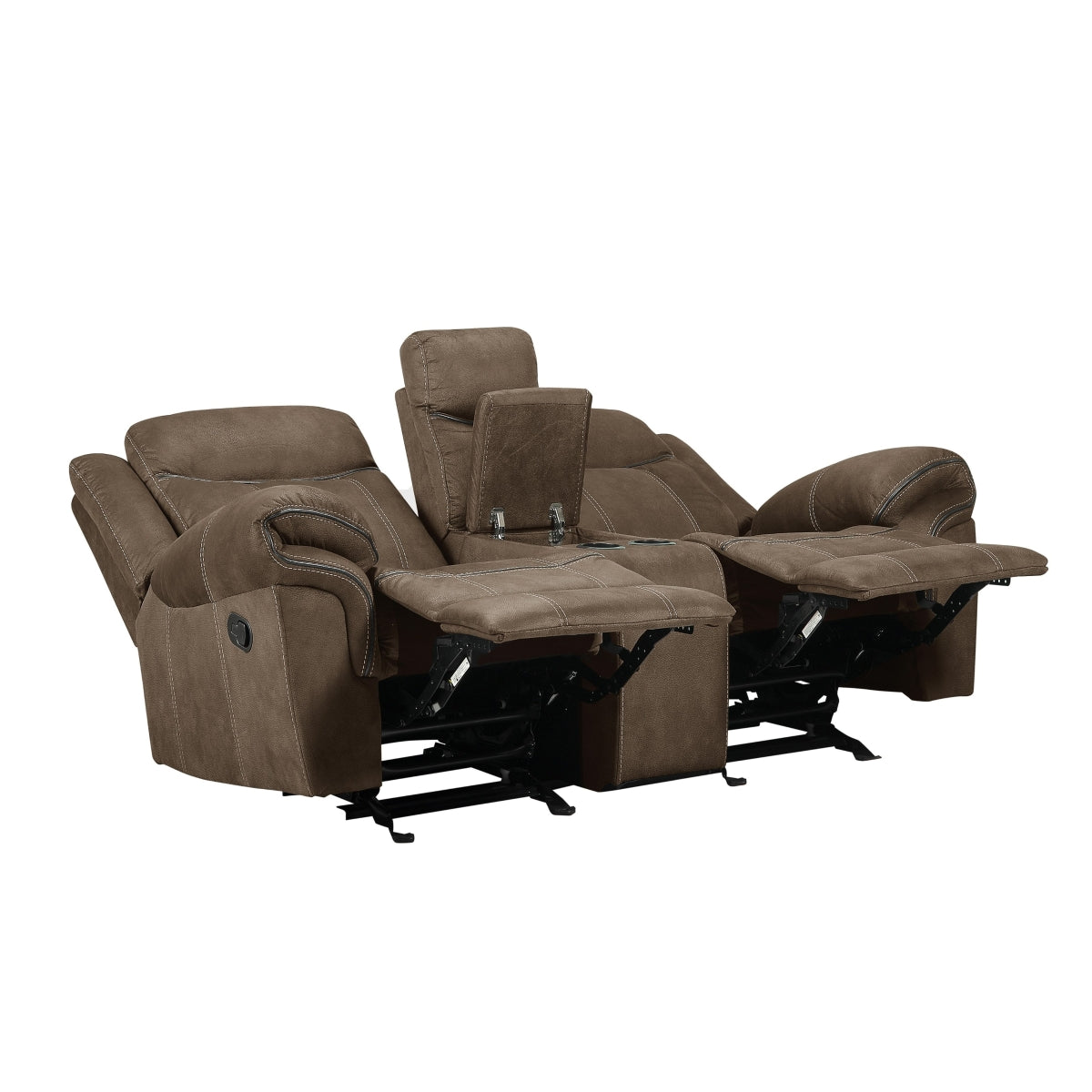 Sorento Reclining Glider Loveseat With Usb And Storage