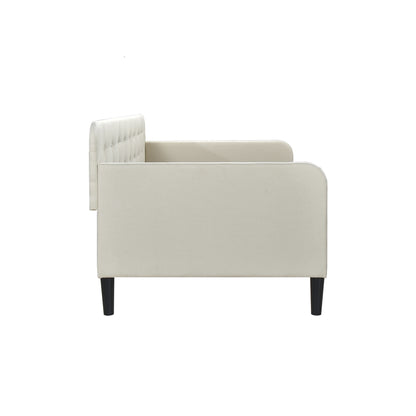 Daybed W/ Button Tufted, Beige