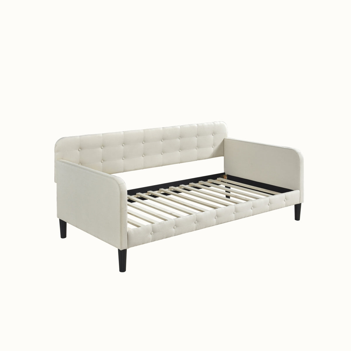 Daybed W/ Button Tufted, Beige