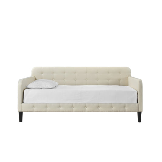 Daybed W/ Button Tufted, Beige