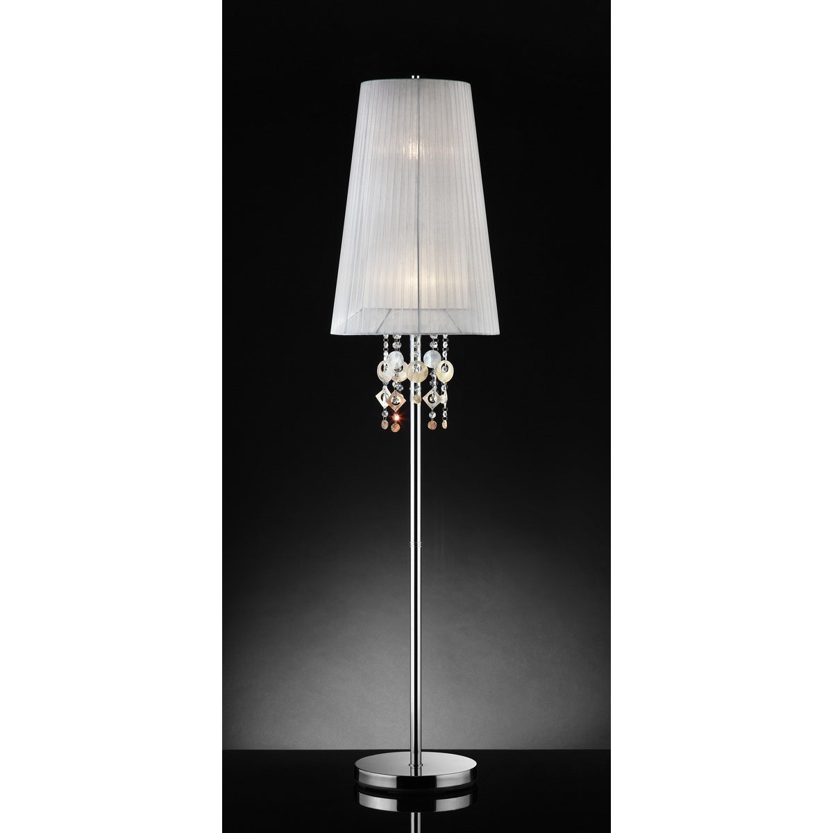 62.5" H Floor Lamp W/ Hanging Pendants