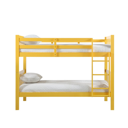 Twin/Twin Bunk Bed, Yellow