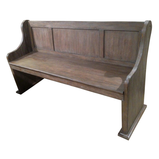 Bench W/ Curved Arms, Airbush Oak, 3A