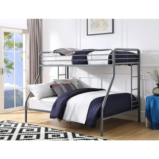Lunar II Tiwn/Full Metal Bunkbed, Gray, 3A