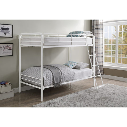 Lunar II Twin/Twin Metal Bunk Bed, White,3A