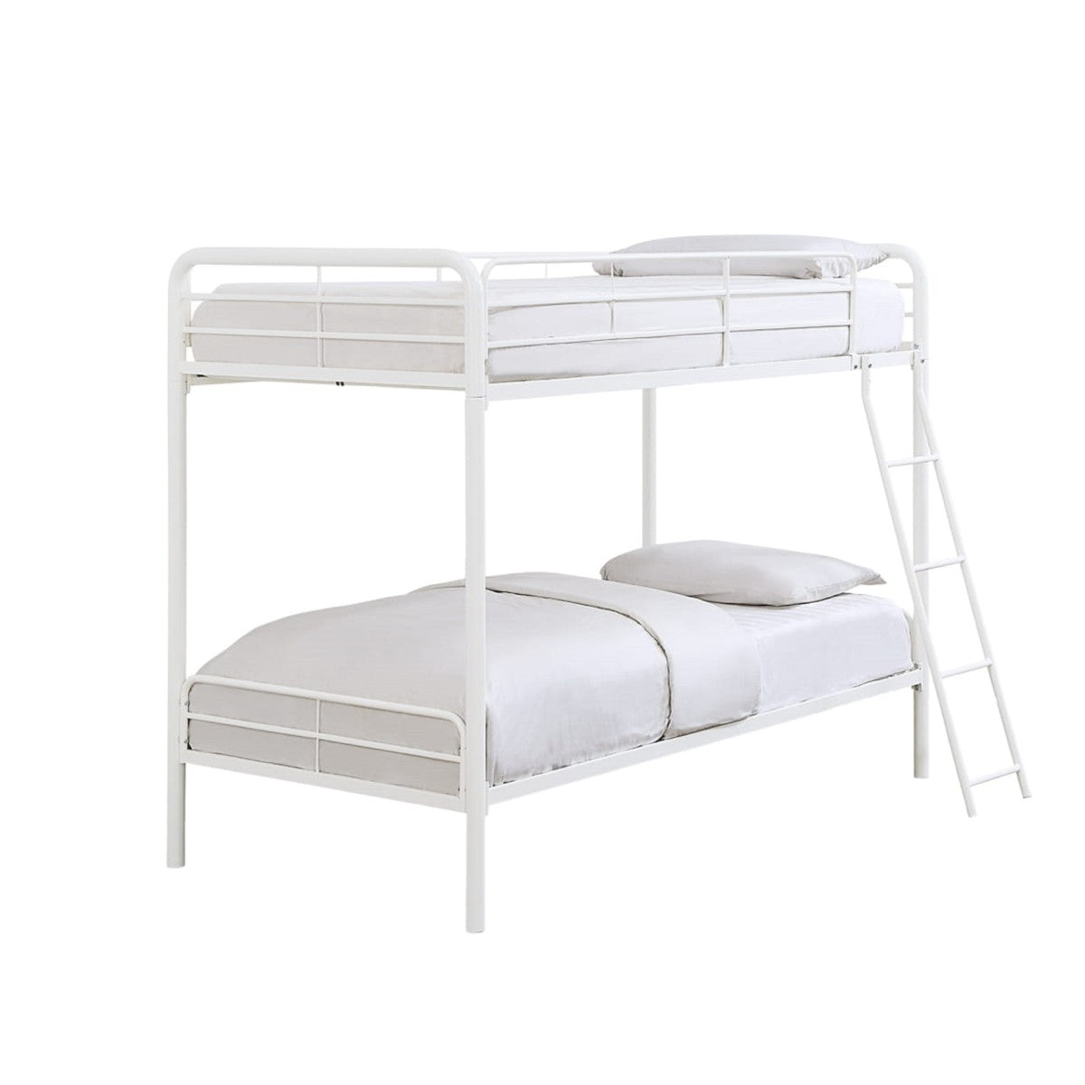 Lunar II Twin/Twin Metal Bunk Bed, White,3A