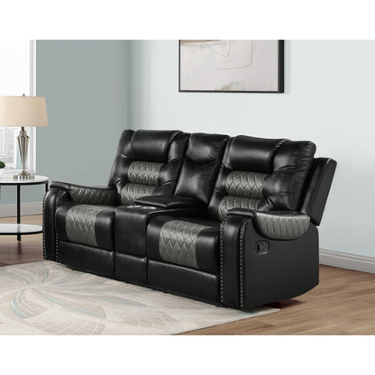 Hart Reclining Loveseat W/Console & Pw Outlet And Cup Holders