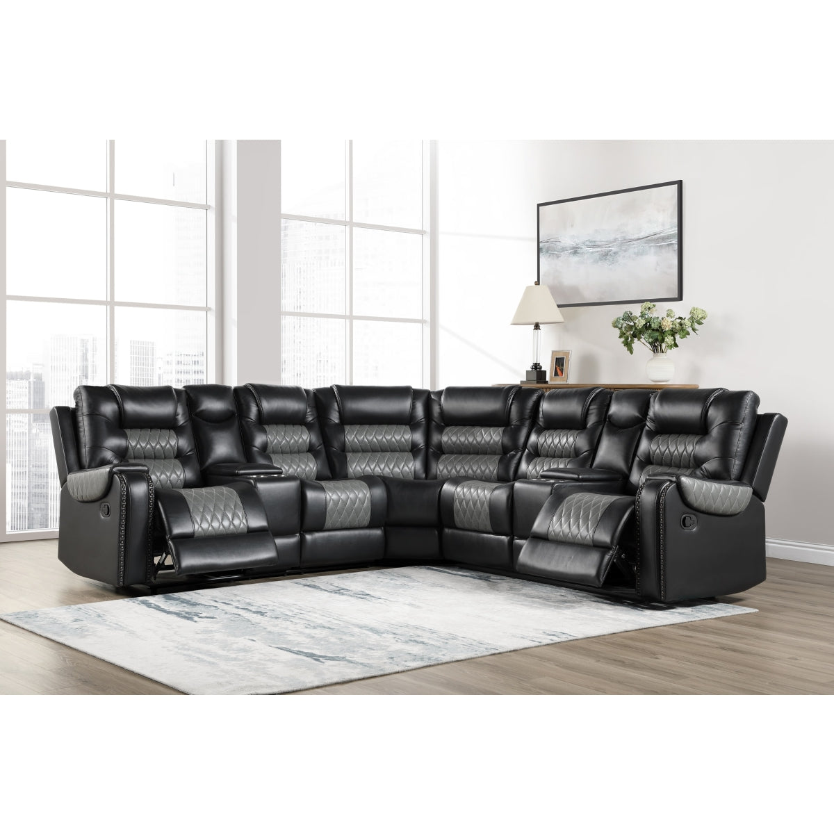 Hart 3-Piece Reclining Sectional