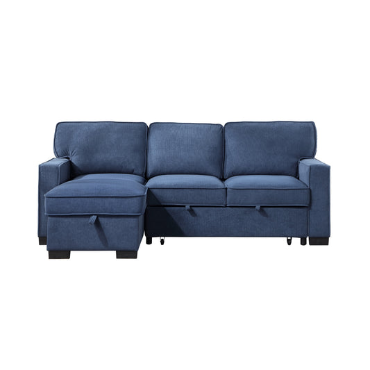 2Pc Sectional W/ Pull-Out Bed & Laf Chaise With Storage