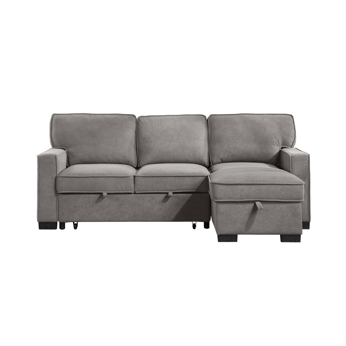 2Pc Sectional W/ Pull-Out Bed & Laf Chaise With Storage