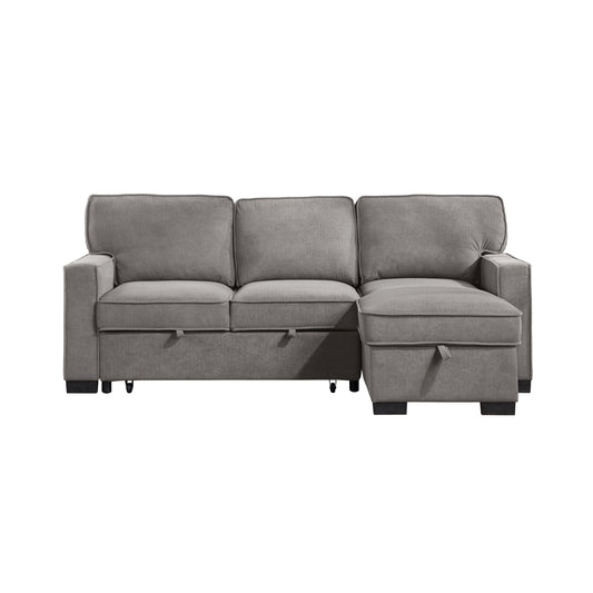 2Pc Sectional W/ Pull-Out Bed & Laf Chaise With Storage