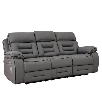 Apollo Pw Recln Sofa W/ Pw Headrest, Speaker, Dropdown Tbl, Cup Holder, Read Light & Drawer Box