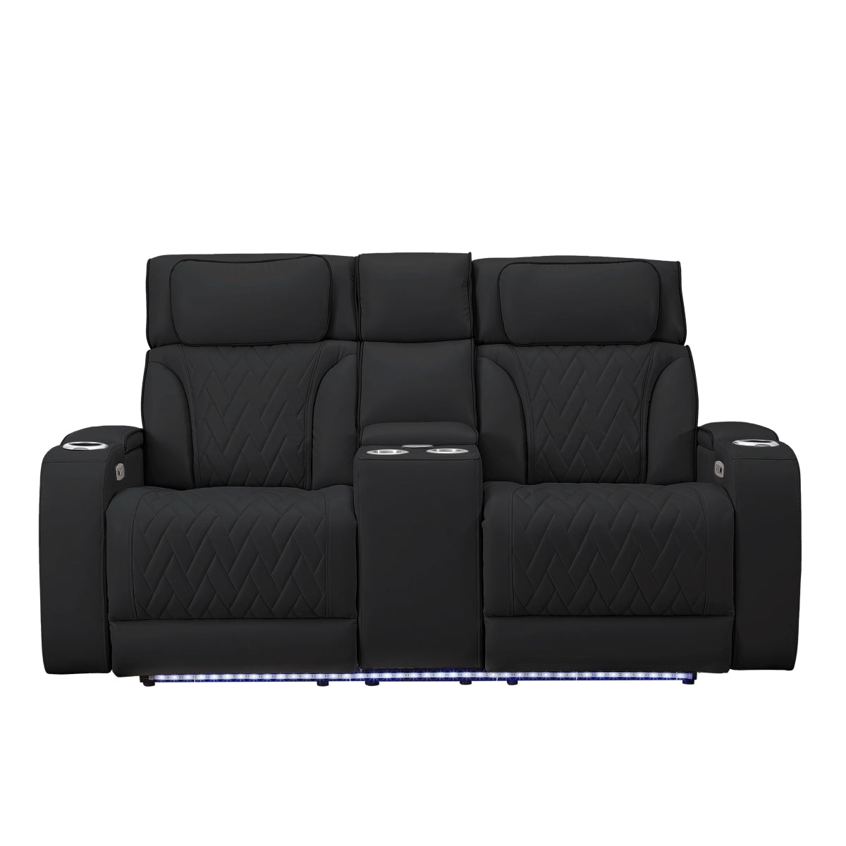 Ritzy Pw Recln Loveseat W/ Console, Led, Speaker & Wireless Charger