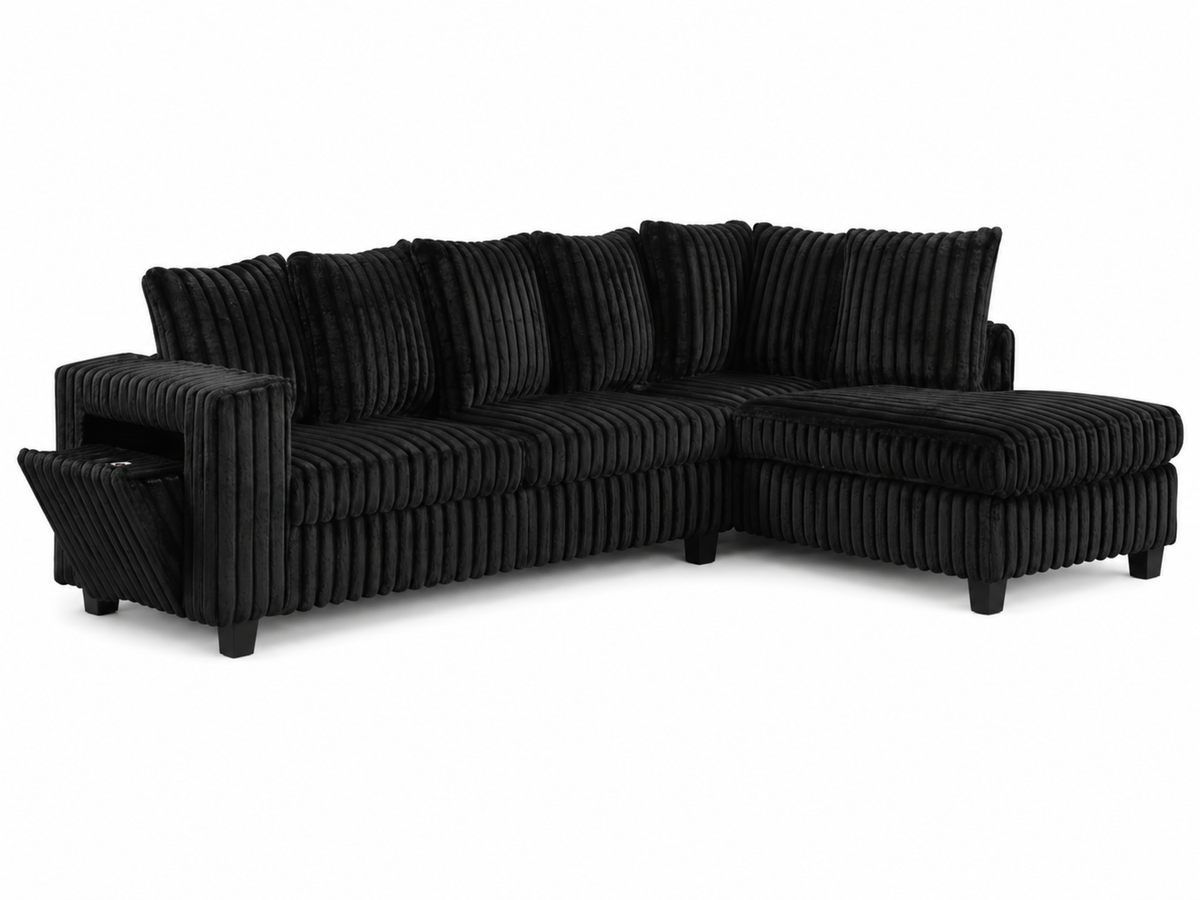 Vicky Sectional (Black)