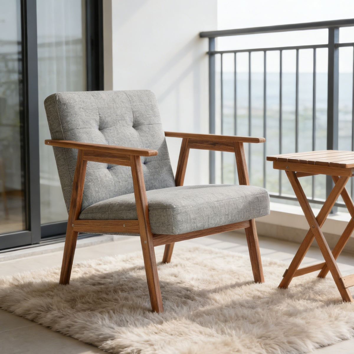 Accent Chair, Light Gray