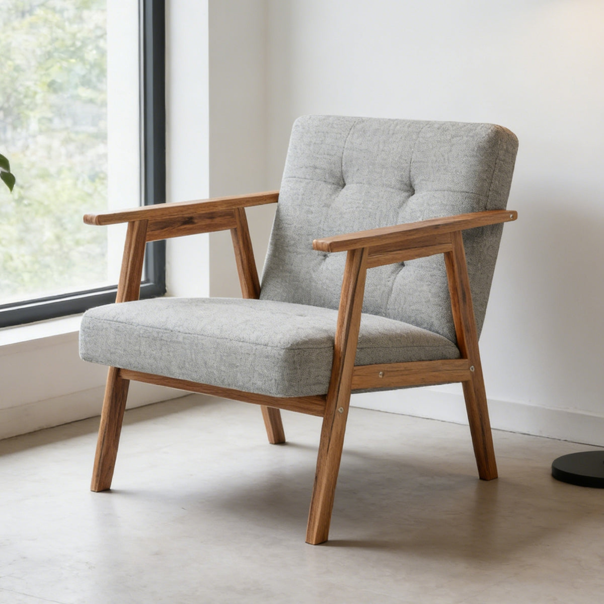 Accent Chair, Light Gray