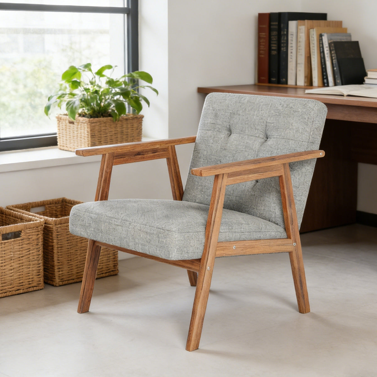Accent Chair, Light Gray