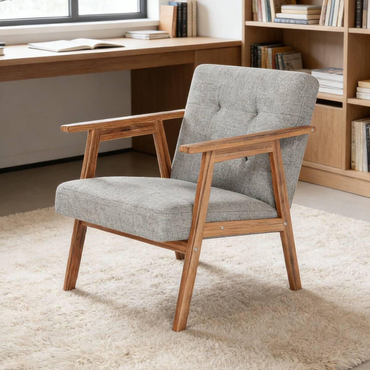 Accent Chair, Light Gray
