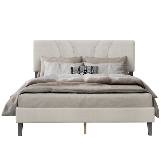 Full Bed, Beige