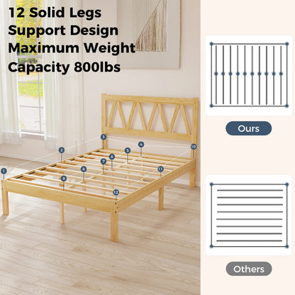 Queen Wooden Bed