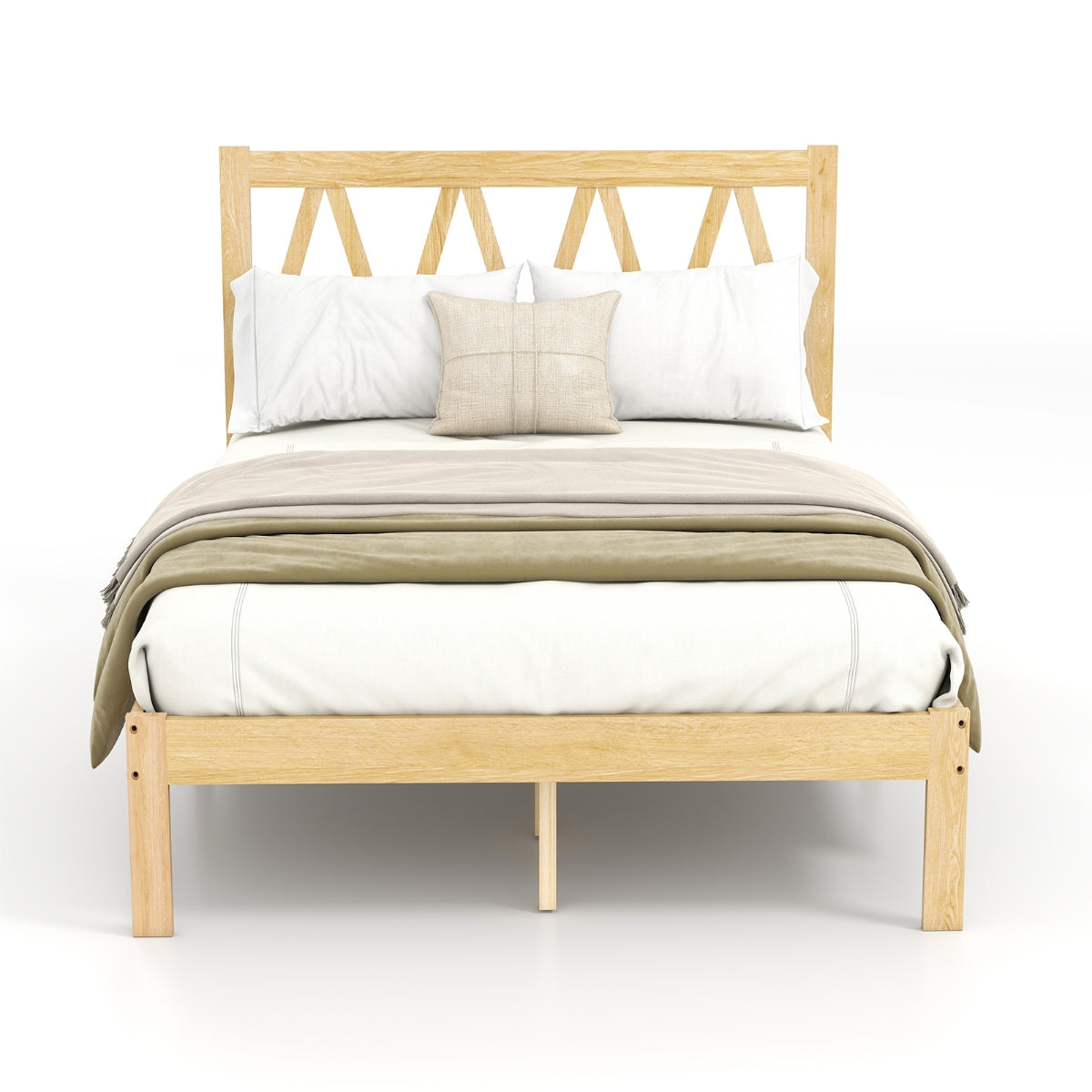 Queen Wooden Bed