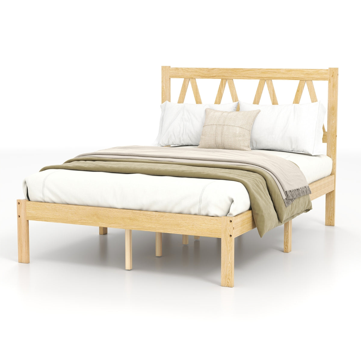 Queen Wooden Bed