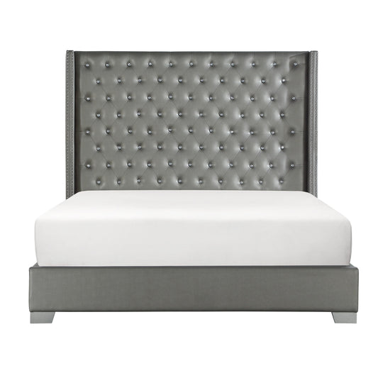 Uphl Pu Ek Bed, Silver