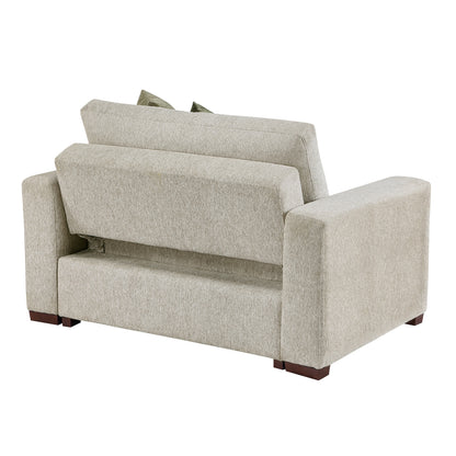 Isla Convertible Chair and a half with Pull-out Bed, Click Motion Back and Two Track Arms