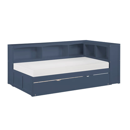 Nora Twin Bookcase Corner Platform Bed