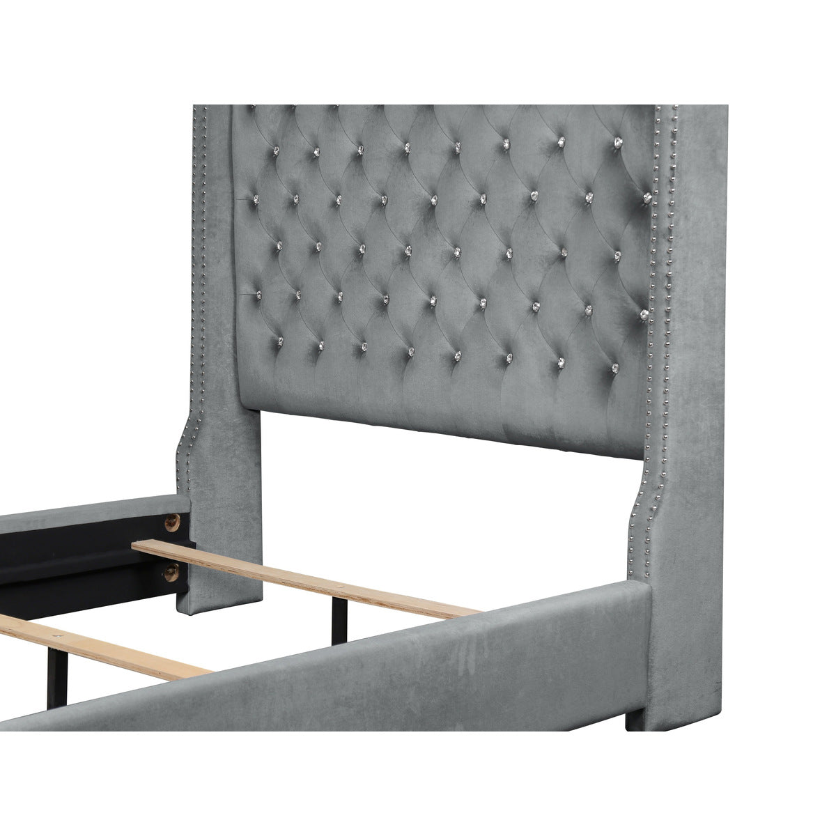 Uphl Velvet Qn Hb, Gray