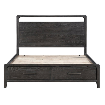 Elowen Queen Platform Bed with Footboard Storage