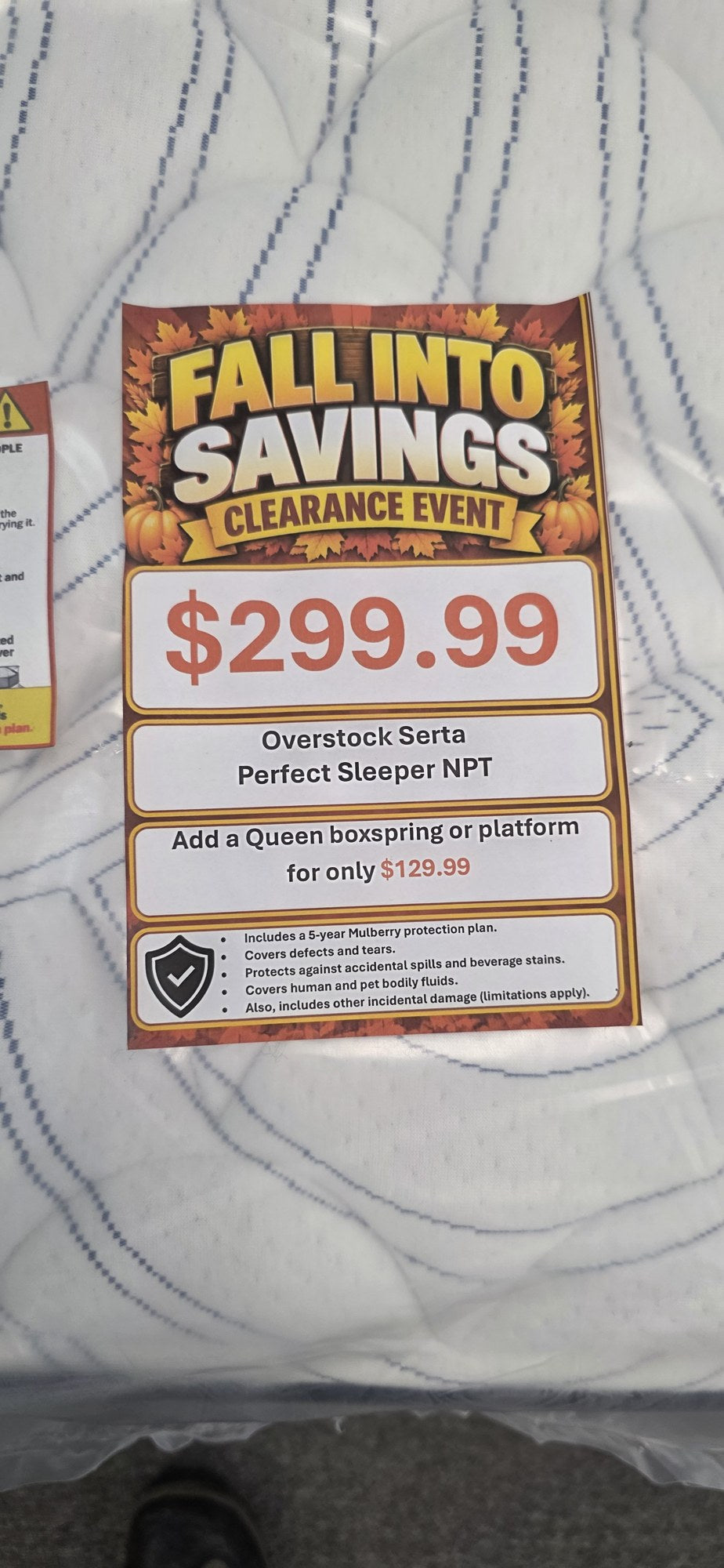 Overstock Serta Perfect Sleeper Non-Pillow Top Queen Mattress