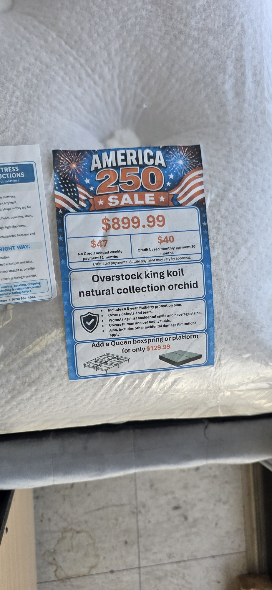 Overstock King Koil Orchid Queen Mattress