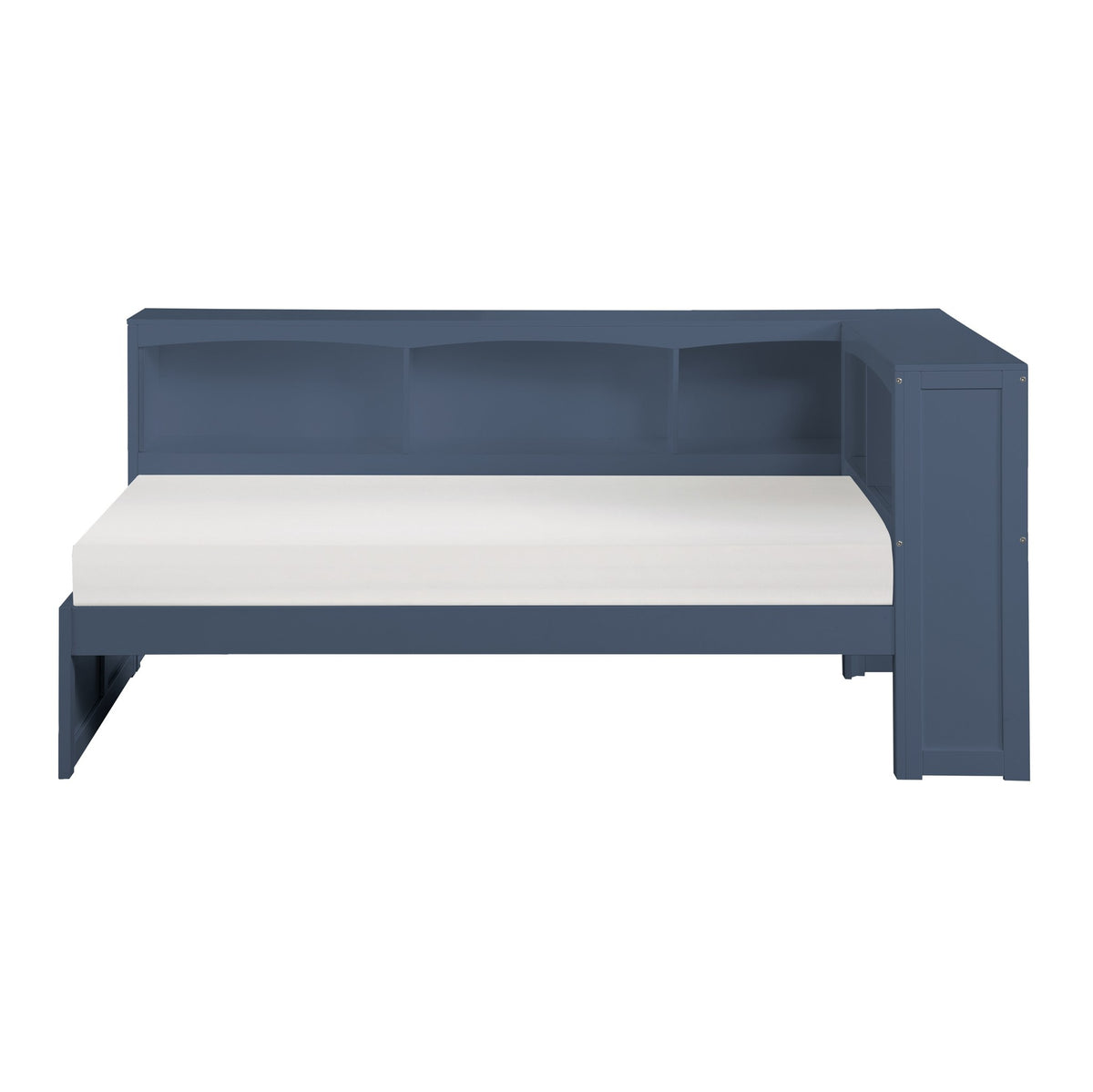 Nora Twin Bookcase Corner Platform Bed