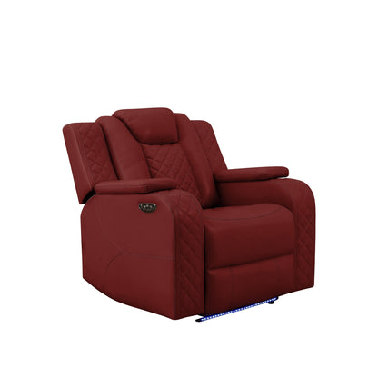 Radiant Pw Recln Chair W/ Pw Headrest, Led Light