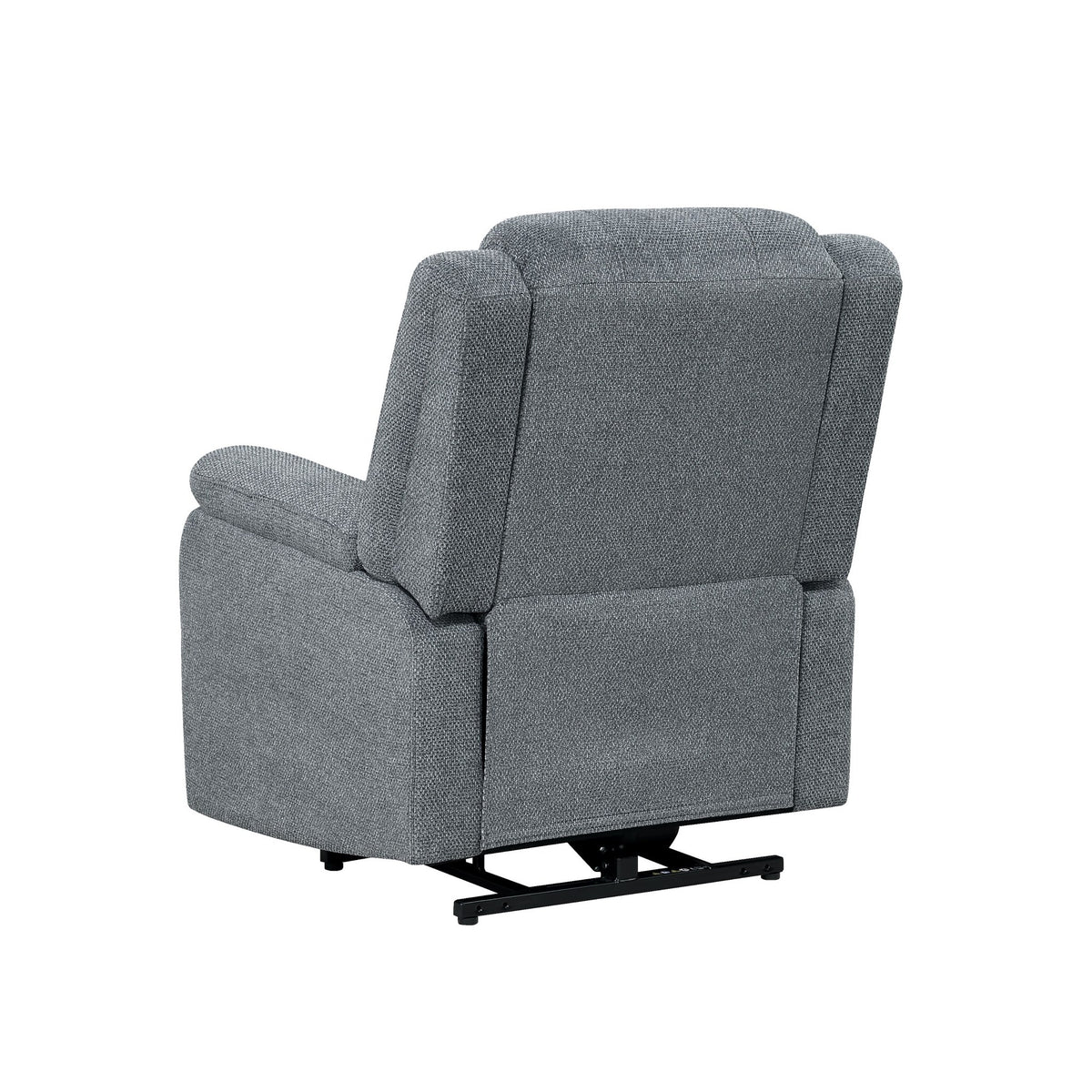 Power Lift Recliner, Gray Fabric