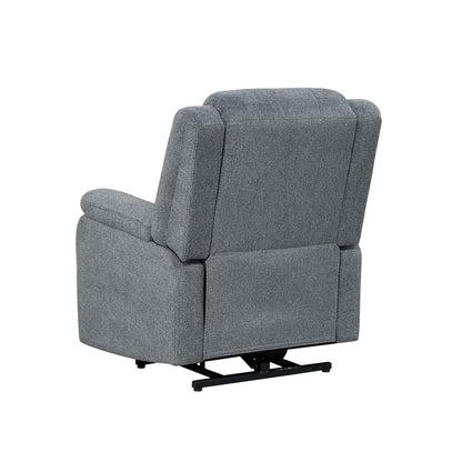 Power Lift Recliner, Gray Fabric