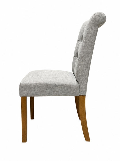 Uphl Dining Parson Chair, Grey Fabric
