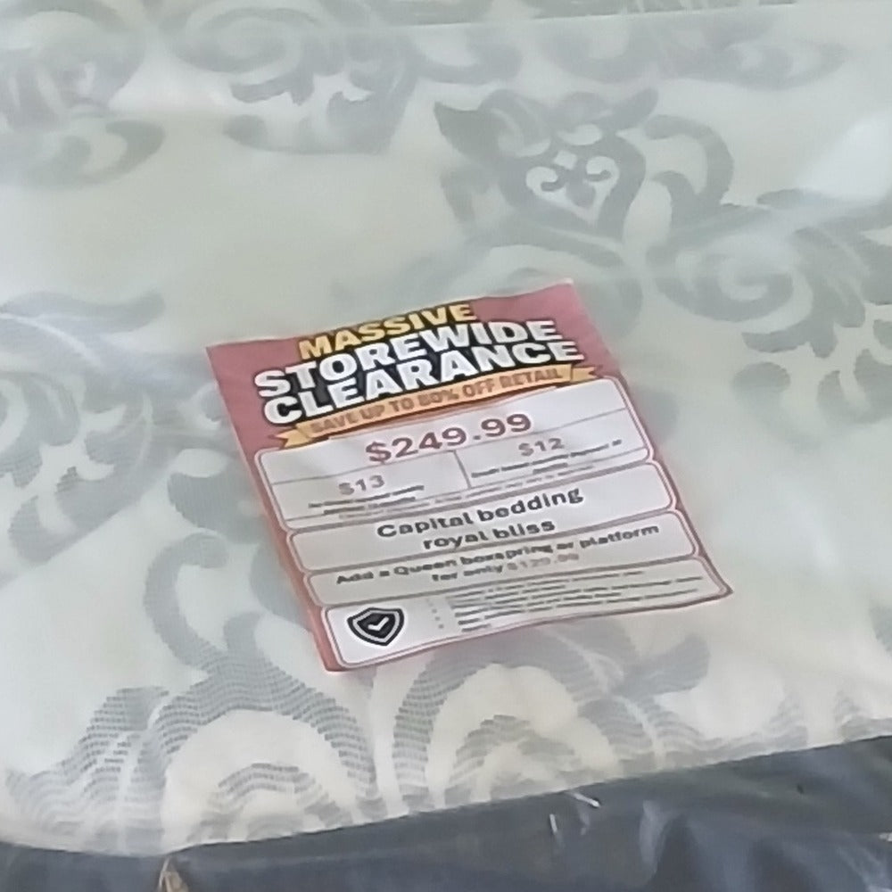Overstock Capital Bedding Royal Bliss Queen Mattress - price tag zoom